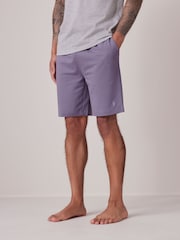 Lilac Purple 100% Cotton Lightweight Shorts - Image 1 of 11