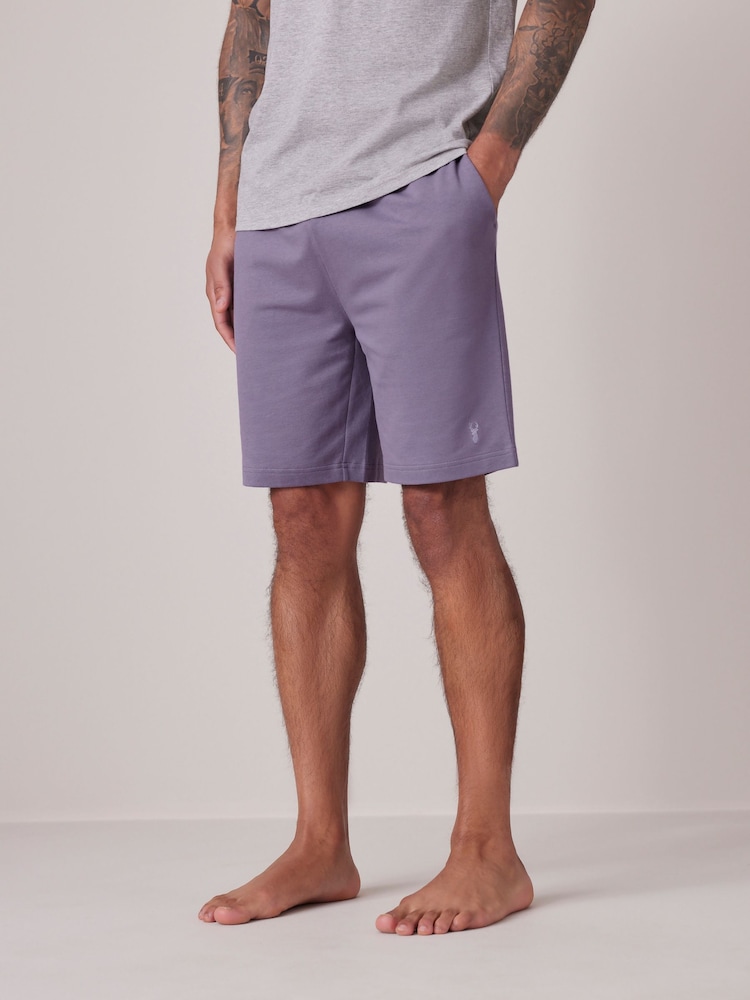 Lilac Purple 100% Cotton Lightweight Shorts - Image 1 of 11