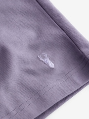 Lilac Purple 100% Cotton Lightweight Shorts - Image 10 of 11