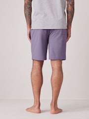 Lilac Purple 100% Cotton Lightweight Shorts - Image 3 of 11
