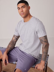 Lilac Purple 100% Cotton Lightweight Shorts - Image 4 of 11