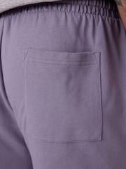 Lilac Purple 100% Cotton Lightweight Shorts - Image 6 of 11