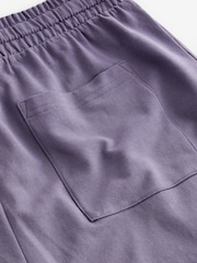 Lilac Purple 100% Cotton Lightweight Shorts - Image 9 of 11