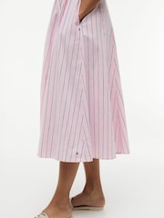 Rosa - Tommy Hilfiger Midi-Hemdkleid mit Bindedetail und Flügelärmeln - Bild 4 von 5