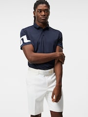 J.Lindeberg Blue Heath Regular Fit Golf Polo Shirt - Image 3 of 5