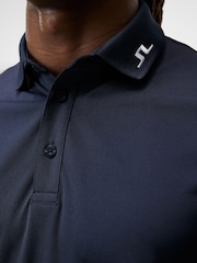 J.Lindeberg Blue Heath Regular Fit Golf Polo Shirt - Image 4 of 5