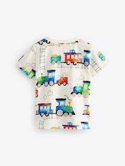 Več - Komplet 3 majic s kratkimi rokavi Transport (3 mesecev-7 let) - Slika 3 iz 4
