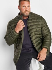 BadRhino Big & Tall Green Padded Collar Coat - Image 1 of 4