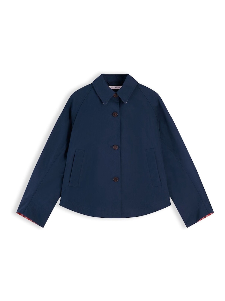 Tommy Hilfiger Blue Water Repellent Short Jacket - Image 1 of 1