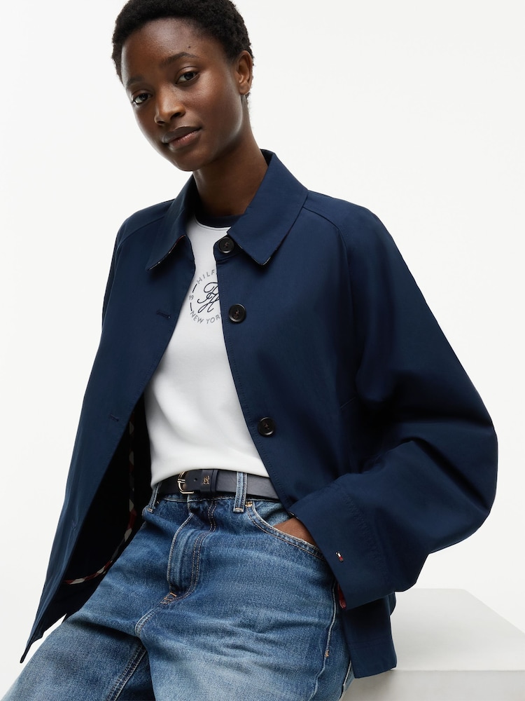 Tommy Hilfiger Blue Water Repellent Short Jacket - Image 2 of 5