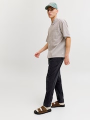 JACK & JONES Tapered Linen Blend Trousers - Bild 3 av 7