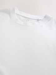 White Slim Fit Long Sleeve Crew Neck T-Shirt - Image 8 of 8