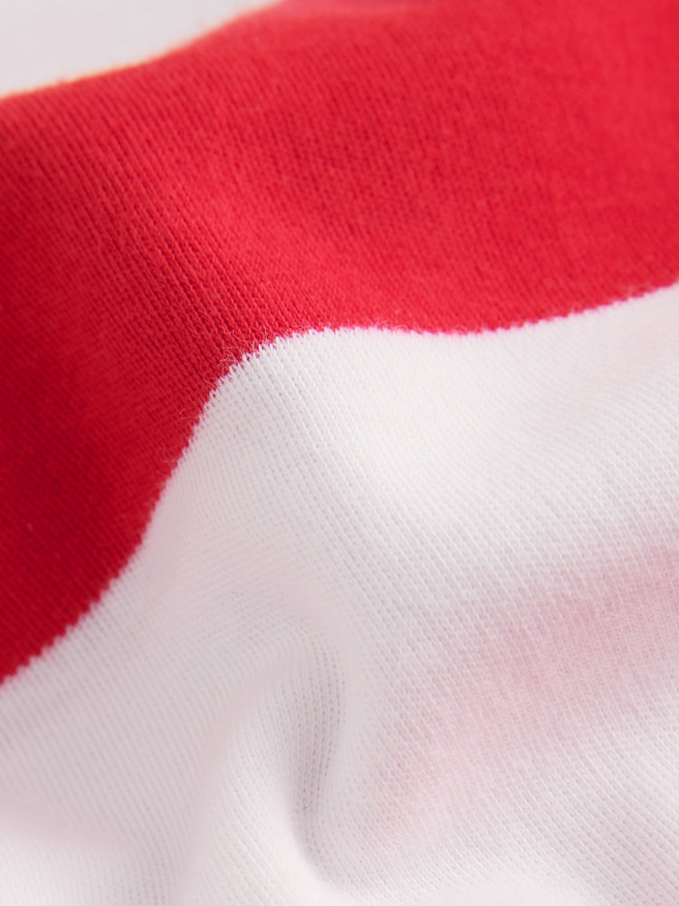 Red Stripe Crew Neck Long Sleeve Top - Image 2 of 3