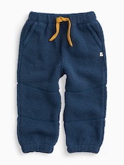 Blau - KIDLY by MORI Soft Sherpa Fleece Joggers - Bild 2 von 3