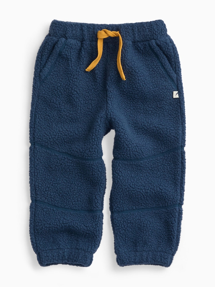 Blau - KIDLY by MORI Soft Sherpa Fleece Joggers - Bild 2 von 3 Blau - KIDLY by MORI Soft Sherpa Fleece Joggers - Bild 2 von 3