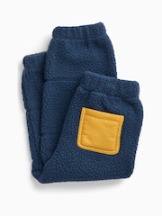 Blau - KIDLY by MORI Soft Sherpa Fleece Joggers - Bild 3 von 3
