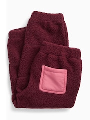 Rot - KIDLY by MORI Soft Sherpa Fleece Joggers - Bild 3 von 3