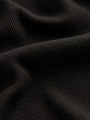 Black Boxy Rib Vest (3-16yrs) - Image 5 of 5