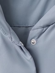 Mango Blue Hooded Padded Puffer Coat - Image 5 of 6
