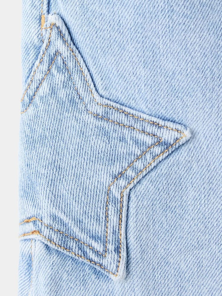 Mango Blue Star Detail Mini Skirt - Image 4 of 4
