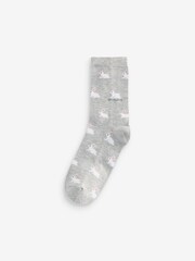 Pastel Spring Animal Print Ankle Socks 5 Pack - Image 4 of 6