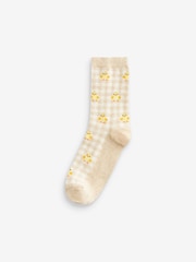 Pastel Spring Animal Print Ankle Socks 5 Pack - Image 6 of 6
