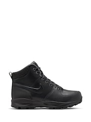 Nike Black Manoa Leather Boots - Image 1 of 9