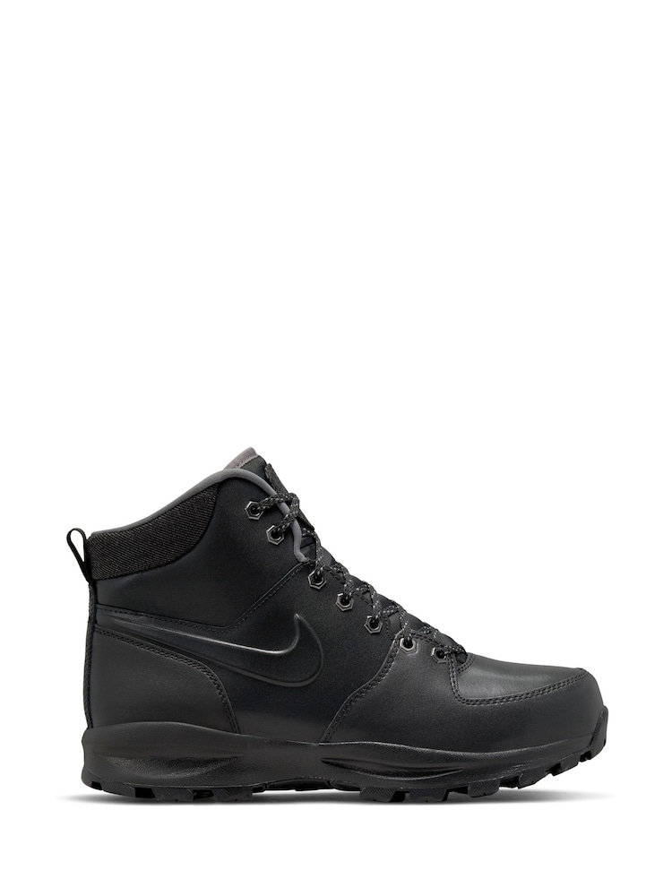 Nike Black Manoa Leather Boots - Image 1 of 9