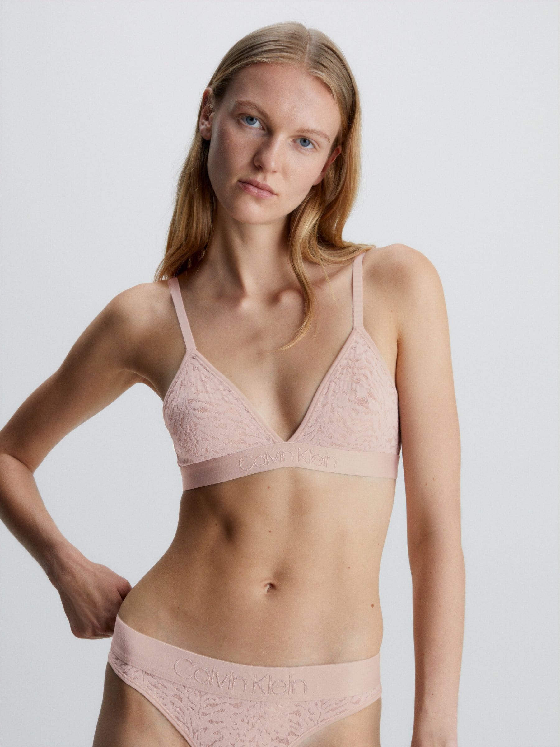 Calvin Klein Wood Intrinsic Lace Triangle Bra