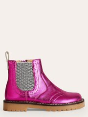Boden Pink Leather Chelsea Boots - Image 1 of 3