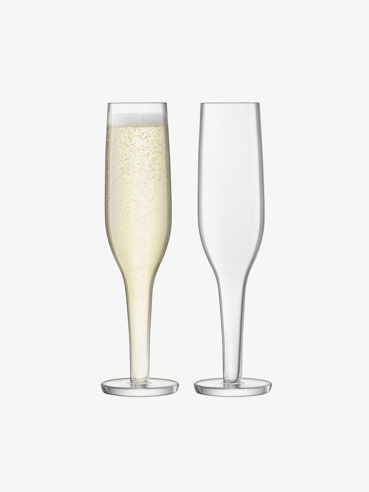 LSA International Clear Epoque 170ml Set Of 2 Champagne Flutes - Image 1 of 1 LSA International Clear Epoque 170ml Set Of 2 Champagne Flutes - Image 1 of 1