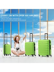 Set Of 2 Large Check-In & Small Carry-On Hardcase Travel Suitcase - Image 6 of 7