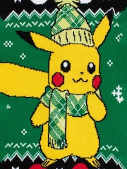 Character Green Pokemon Christmas Jumper - Image 2 of 2