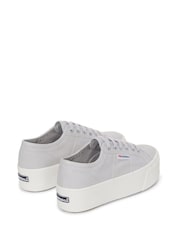 Superga Grey green 2790-Cotw Linea Up And Down Trainers - Image 3 of 5