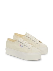 Superga Grey green 2790-Cotw Linea Up And Down Trainers - Image 2 of 5