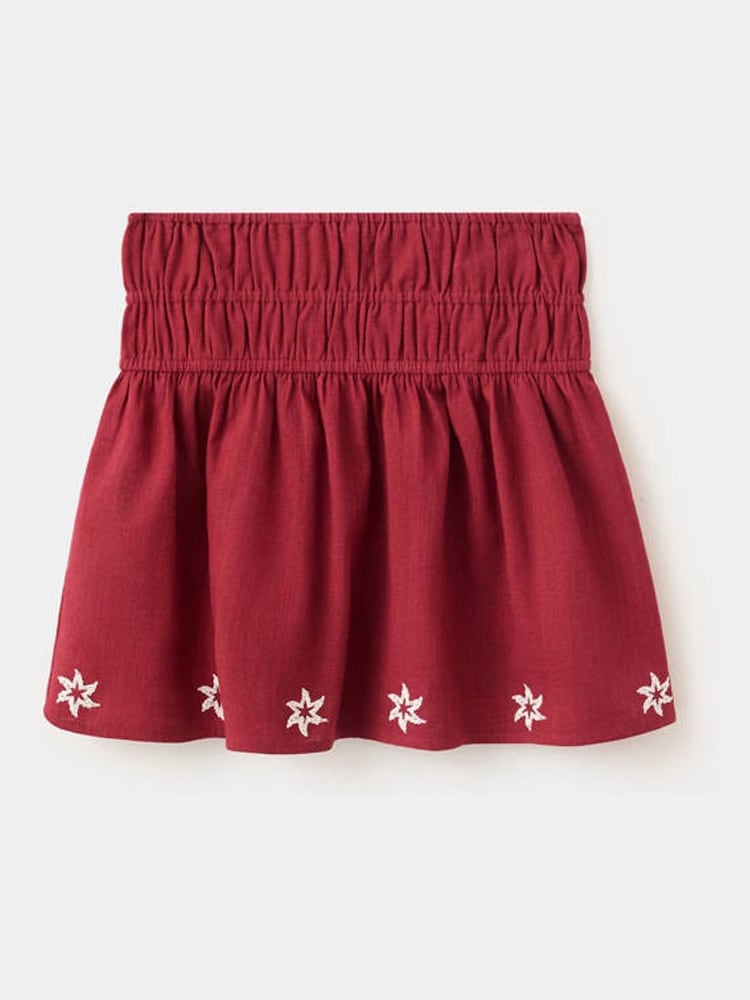 Mango Red Embroidered Star Co Ord Ra Ra Skirt - Image 1 of 4