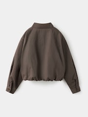 Mango Brown Funnel Neck Bomber Jacket - Image 2 of 4