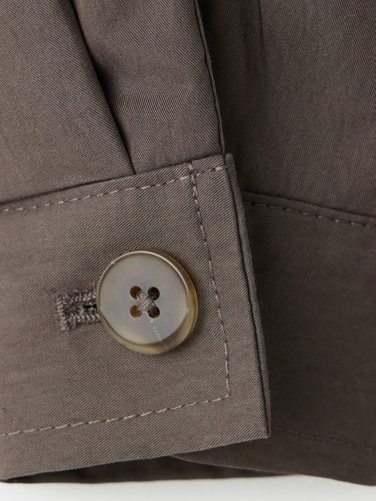 Mango Brown Funnel Neck Bomber Jacket - Image 4 of 4