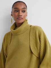 Florere Knitted Blouson Sleeve Shrug - Image 1 of 5