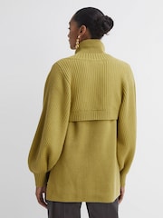 Florere Knitted Blouson Sleeve Shrug - Image 4 of 5