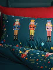 Catherine Lansfield Christmas Nutcracker Reversible Duvet Cover Set - Imagem 3 de 4