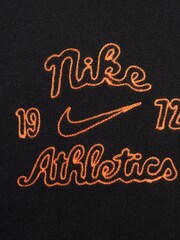 Nike Black Club Fleece French Terry Pullover Hoodie - Image 4 of 7