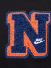 Nike Black Club Fleece French Terry Pullover Hoodie - Image 5 of 7