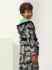 Harry Bear Black Football Dressing Gown - Image 2 of 4