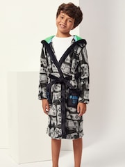 Harry Bear Black Football Dressing Gown - Image 3 of 4
