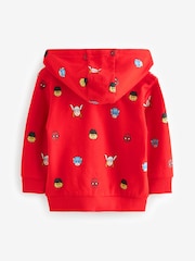 Red Marvel Avengers All Over Print Zip Through 100% Cotton Top (9mths-8yrs) - Image 7 of 8