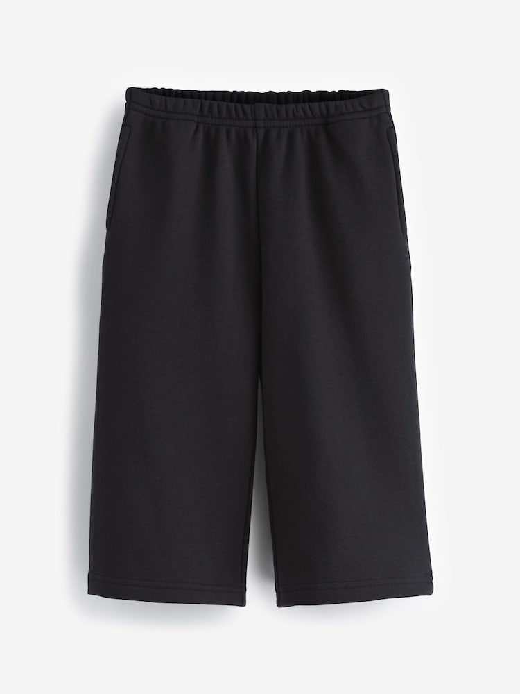 Black Cosy Fleece Lined Wide Trousers (3mths-7yrs) - Image 2 of 4