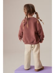 Cream Cosy Fleece Lined Wide Trousers (3mths-7yrs) - Image 3 of 7