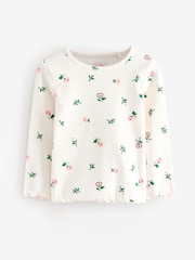 Floral rose - Cath Kidston Long Sleeve Ribbed T-Shirts 3 Pack (3mths-7yrs) - Image 12 de 15