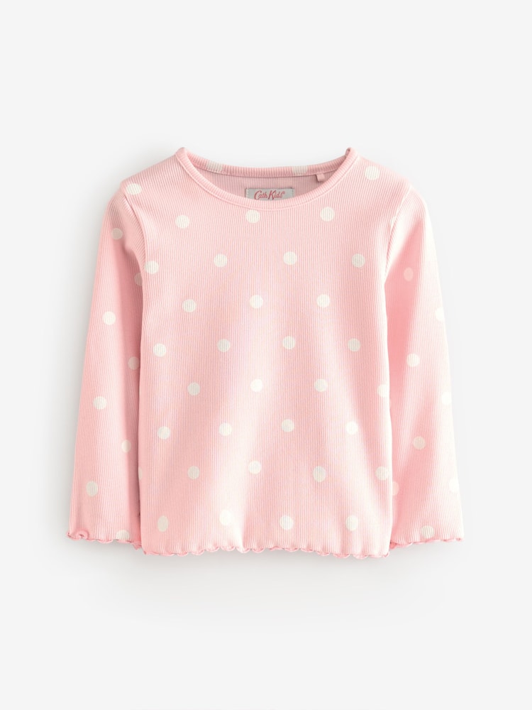 Floral rose - Cath Kidston Long Sleeve Ribbed T-Shirts 3 Pack (3mths-7yrs) - Image 13 of 15